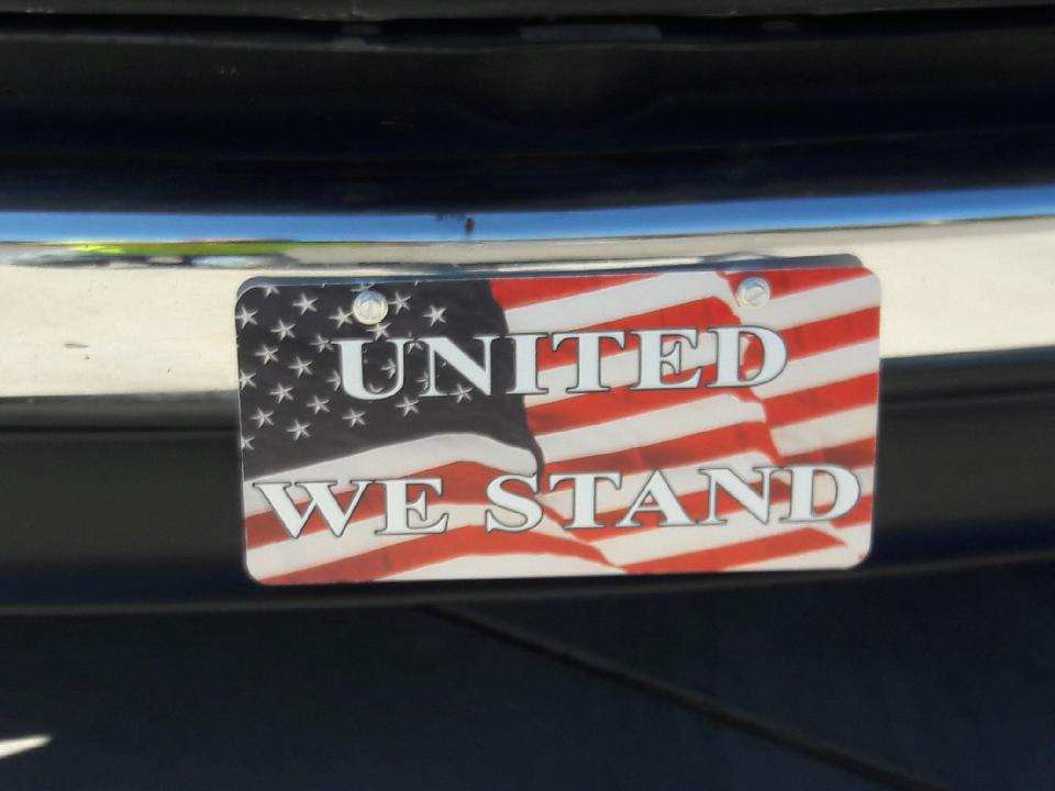 United We Stand License Plate